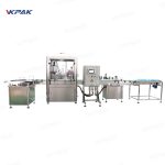 自動小型化粧品ボトル充填栓締めキャップラベリングライン