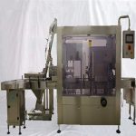 金属探知機付き自動インラインガラス瓶真空キャッピングマシン