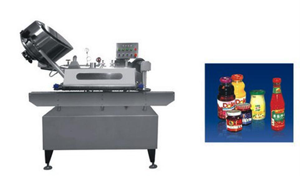 Button-controlled system glass Jar twist off Steam Capper equipment vacuum capping machine for sauce ボタン制御の真空キャッピングマシン ツイストオフ.jpg