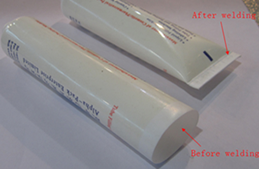 welding samples by ultrasonic tube sealer 超音波チューブシーラーによる溶接サンプル.jpg