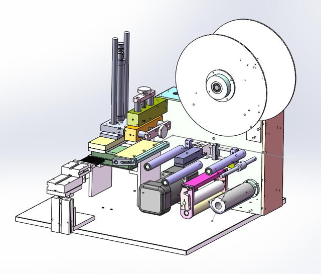 bottles labeling equipment semi automatic ラベリングマシン.jpg