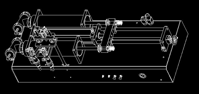 ダブルヘッド全空気圧充填機 5Lit の図面