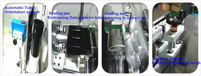 Ultrasound sealing machine for tubes 超音波チューブシーラー